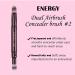 Energy 2-in-1 Concealer Brush | Dual Ended Crease & Highlighter Brush | Travel Makeup Brush for Liquid Cream & Powder | Perfect Gift for Women - T106 - Buy Online on GoSupps.com