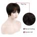 Buy Becus Short Pixie Cut Wig for Women - Heat Resistant Dark Brown Synthetic Hair with Bangs - Buy Online on GoSupps.com