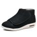 Winter Fleece Diabetic Shoes for Women Warm Wide Width Diabetic Sneakers Adjustable Edema Shoes for Arthritis Swollen Feet (Color : Black Size : 12)