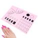 Nail Mat for Nail Tech Manicure Protector Mat for Nail Practice - Nail Manicure Tools Stamping Mat Nail Sticker Guide for Nail Sticker Printing Pink
