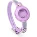 Kocnydey Leather Reflective AirTag Cat Collar - Adjustable Anti-Wing Collar with Bell for Cats & Small Dogs (Purple M: 28-37cm) - Buy Online on GoSupps.com