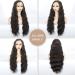 Salomezklm 24 Black Lace Front Wig | Glueless Synthetic Long Wavy Heat-Resistant Wig | Natural Baby Hair for Women - Buy Online on GoSupps.com