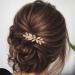 YHEAKNE Boho Wedding Hair Accessories - Gold Lattice Hard Camp with Headgear & Side Comb for Brides & Bridesmaids - Buy Online on GoSupps.com