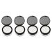 FRCOLOR 4PCs Make-up powder case empty make-up powder container Compact container Reusable make-up powder box refilled powder bottle box make-up powder holder with Siiv