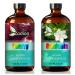 Gardenia Essential Oil 4 Fl Oz and Cherry Essential Oil 4 Fl Oz - Gardenia & Cherry Oil for Diffuser Aromatherapy Home Fragrance Skin & Hair Care DIY Candle & Soap Making Yoga