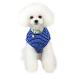 Pet heroic cute striped pet sweater sweater sweater small dog sweater puppy sweater dogs clothes for small dogs pink red blue gray - weight 1.2-9.0 kg blue m