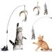 Sunshine smile cat toys set cat toys pack interactive cat toys springs cat toys pets pets treat treat dog cat (a-bird+ash spring)