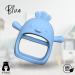 Infatot Baby Teething Glove | Silicone Chicken Teether Mitten for Babies - Blue - Buy Online on GoSupps.com