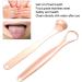 Ververt Touch Tongue Scraper Set - Stainless Steel Tongue Cleaner 2 Pieces Rose Gold Bacteria & Bad Breath Removal - Buy Online on GoSupps.com