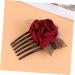 Didiseaon Teasing Combs for Women Hair Accessories for Women Hair Combs for Women Flower Hair Combs Wedding Headpiece for Bride Hair Clips Hair Stick Hair up Women's The Flowers - Buy Online on GoSupps.com