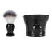 3-in-1 Soft Nylon Hair Beard Soap Dish & Brush Stand - Quick Drying Travel Set for Grooming - Buy Online on GoSupps.com