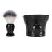 3-in-1-shaving set for men portable razor foam brush shaving brush and bowl foam brush for men with stands and bowl for salon use care at home