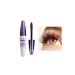 4D Silk Fiber Lash Mascara Waterproof & Smudge-Proof Lengthening and Thickening Hypoallergenic Colorful Volumizing Eyelash Mascara Easy To Apply Eye Makeup Gift For Women 02#Brown 1PC