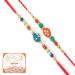 Ghasitaram Gifts Rakhi for Brother Rakhis Online - Set of 2 276 277 Fancy Rakhis with 200 GMS of Kaju katli