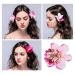 12 x Bohemia Orchid Flower Clips - Hawaiian Wedding & Beach Party Hairpins for Women & Girls - Buy Online on GoSupps.com