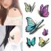 Yesallwas Butterfly Temporary Tattoos for Women - 30 Sheets | Waterproof 3D Fake Tattoos Stickers | Long Lasting and Stylish Butterfly Designs - Buy Online on GoSupps.com