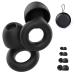 Quiet Noise Reduction Earplugs Super Soft Reusable Hearing Protection of Earplugs for Sleeping Concerts Work Flights swim 4 Sizes XS/S/M/L (Black)