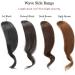 Dsoar 2PCS Wave Side Bang Clip in Bangs - Natural Black Human Hair Fringe Extensions - Buy Online on GoSupps.com