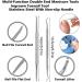 Premium 10-Piece Foot Nail Scissors Set | Stainless Steel Nail Clipping Tools for Thick & Ingrown Toenails - Black & Red - Buy Online on GoSupps.com