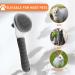Self Cleaning Cat Grooming Brush with Release Button - Dog Slicker Brushes for Shedding - Grey - For Short/Long Hair Cats and Dogs - Buy Online on GoSupps.com