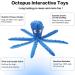 CPYOSN Dog QuietSchandkrake - No Stuffing Crinkle Plush Interactive Toy for Small & Medium Dogs | Durable & Fun Blue + Orange - Buy Online on GoSupps.com