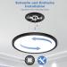 Modern Black LED Ceiling Lamp - 18W Cold White Light for Bathroom Kitchen & Living Room (2-Pack) - Buy Online on GoSupps.com