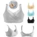 Mastectomy Bralette for Women | Sexy Pointed Mesh Full Coverage Sleep Underwear with Insert Bags | C_38/85 in Gray - Buy Online on GoSupps.com