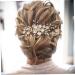 MAGICLULU Pearl Hair Comb Bridal Headpieces for Wedding Decorative Hair Combs Wedding Party Hair Pins Wedding Headpiece White Hairdressing Gown Metal European and American Hair up Bride - Buy Online on GoSupps.com