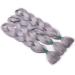Tess Braids Extensions 60 cm - 3 Pack Jumbo Kanecalon Hair Braids | Silver Gray Box Braids - 100g/Bundle - Buy Online on GoSupps.com