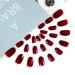 Brishow Almond Press-On Nails - Wine Red Ballerina Acrylic False Nails - 24 Pieces for Women & Girls | Short Artificial Nails - Buy Online on GoSupps.com