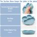 BPA-Free Silicone Baby Suction Plate for Toddlers - Dishwasher & Microwave Safe - Blue - Buy Online on GoSupps.com