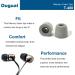 Buy 6 Pairs 5mm In-Ear Memory Foam Ear Pads - T400 Replacement Earpads Cover for 5mm Tubes (Black) | International Shipping Available - Buy Online on GoSupps.com