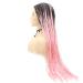 Rosa Braids Lace Front Wig - Realistic Long Ombre Peach Pink Braided Wig for Black Women | Heat-Resistant Fiber | Cosplay & Party Wear - Buy Online on GoSupps.com
