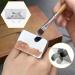 Professional 1PC Nail Art Palette Ring - Stainless Steel Color Mixing Palette for DIY Nail Designs | Handsfree Rectangle Makeup Tool - Buy Online on GoSupps.com