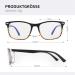 ZENOTTIC Anti-Blue Light Reading Glasses for Men | Rectangular Design | UV 400 Protection | Includes Glasses Case | Ideal for PC TV & Gaming | Brown/Gray 3.0 x - Buy Online on GoSupps.com