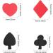 CHGCRAFT 160G Handmade Polymer Clay Playing Cards Cabochons - Nail Art Decoration & DIY Craft Accessories in Black & Red - Buy Online on GoSupps.com