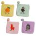 Gleavi 4 pieces of compact tampon holder Reusable sanitary holder multifunctional tampon holder pocket for daily use delicate period pocket fabric travel portable fruit