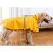 Hapee Large Dog Raincoat with Reflective Strip Hoodie, Yellow, 20 inch Back Length - Buy Online on GoSupps.com