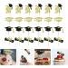 Luxshiny 10 Sets Graduation Cupcake Toppers 2024 Graduation Cake Topper Class of 2024 Graduation Gold Glitter Double-sided Grad Cap Cake Toppers for Graduation - Buy Online on GoSupps.com