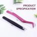 FADVAN Pink Stainless Steel Lash Applicator Tool Set - 2 Pcs Cluster Lash Tweezers with Eyebrow Tweezers for DIY Eyelash Extensions - Buy Online on GoSupps.com