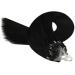 Youngsee Microring Extensions | 1g Black Real Hair | Remy Micro Loop 60cm | Premium Quality Hair Extensions - Buy Online on GoSupps.com