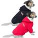 Hualisiji dogs hoodie big dog dogs sweatshirt warm and light with a soft texture easy to wear and light colors (3xl black+red) 3xl 2PCs black+red