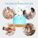Dasiauto 450ml Aroma Diffuser Ultrasonic Humidifier & Essential Oils Diffuser with Remote Control 7 Color LED Lights for Bedroom and Office - Wood Finish - Buy Online on GoSupps.com