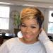LEOSA Ombre Short Bob Pixie Cut Wig with Bangs | Black Women's Cute Synthetic Wig | Brown Mix Black Highlight Color - Buy Online on GoSupps.com