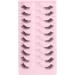 Glowingwin False Half Lashes - 10 Pairs | Natural Look Cat Eye Wispy Corner Reusable Mink Fluffy Eyelashes - Buy Online on GoSupps.com
