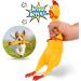 XFly 2-Pack Rubber Screaming Chicken Dog Toys - Squeaky Yellow 32cm for Teeth Cleaning & Decompression - Buy Online on GoSupps.com