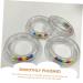 SAFIGLE 30 Pcs Transparent Circle Rattle Set for Infant Nursing Teether - Calming & Soothing Bed Molar Rattles - Portable Newborn Teething Toys - Buy Online on GoSupps.com