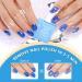 Gel Nail Polish Remover Set - Quick Peel Off in 3-5 Min | Safe for Gel & Acrylic Nails with Sponge File & Scraper - 3 Piece Essential Kit - Buy Online on GoSupps.com