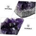 PRETYZOOM Purple Ornament 2pcs Amethyst Cluster Chips Rock Amethyst Gravel Geode Natural Crystal Adornment Irregular Fluorite - Buy Online on GoSupps.com
