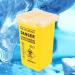 EXCEART Small Flip Top Sharps Disposal Container for Diabetic Needles - Yellow - Buy Online on GoSupps.com